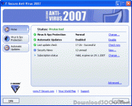 F-Secure Anti-Virus 2007 screenshot